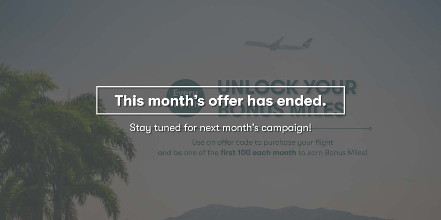 Earn Bonus Miles Every Month